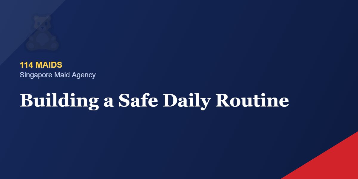 Building a safe daily routine for infant care